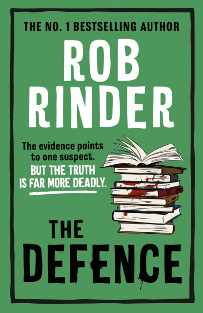 Book cover of 'The Defence' by Rob Rinder with a green background and text.