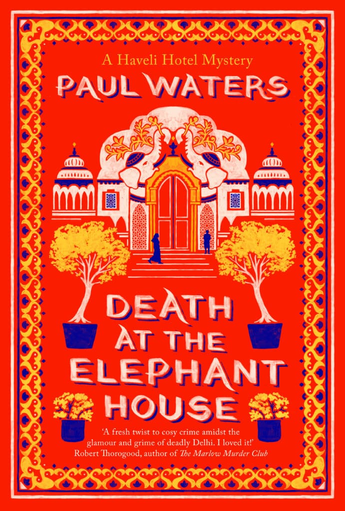Book Cover of Death at the Elephant House by Paul Waters (Hardcover)