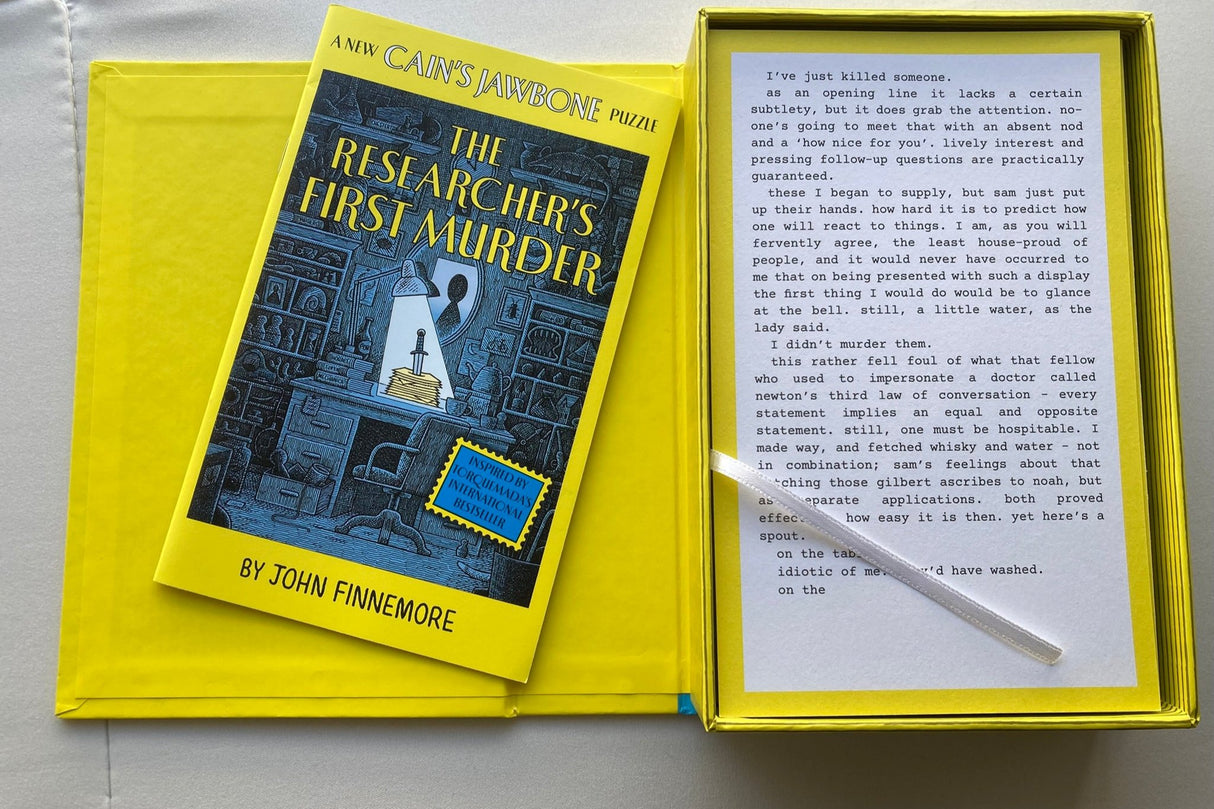 The Researcher's First Murder : A New Cain's Jawbone Puzzle by John Finnemore - Puzzle Game book