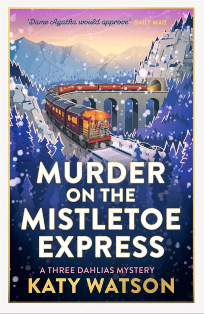 Book Cover of Murder on the Mistletoe Express by Katy Watson (Hardcover)