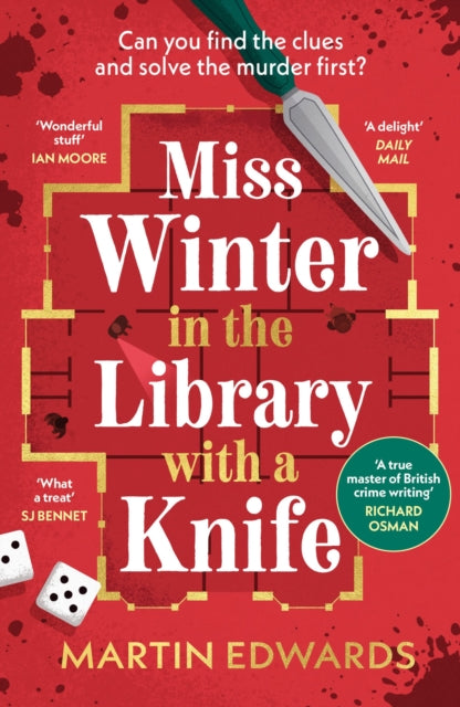 Book Cover of Miss Winter in the Library with a Knife by Martin Edwards (Paperback)