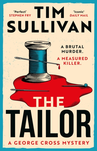 Book cover of 'The Tailor' by Tim Sullivan with a spool of thread and needle design.