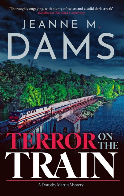 Book Cover of Terror on the Train by Jeanne M. Dams (Paperback)