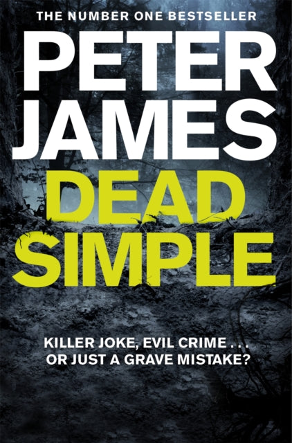 Book cover of 'Dead Simple' by Peter James with a dark background and text.