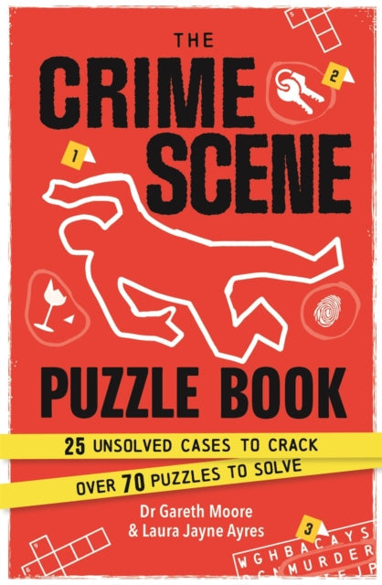 Book Cover of The Crime Scene Puzzle Book by Gareth Moore (Paperback)