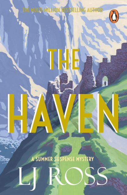 Book cover of 'The Haven' by LJ Ross with a castle and mountain landscape.