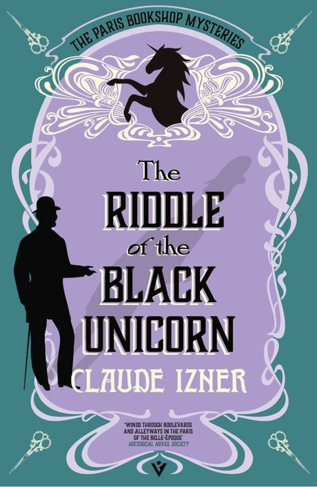 Book Cover of The Riddle of the Black Unicorn by Claude Izner (Paperback)